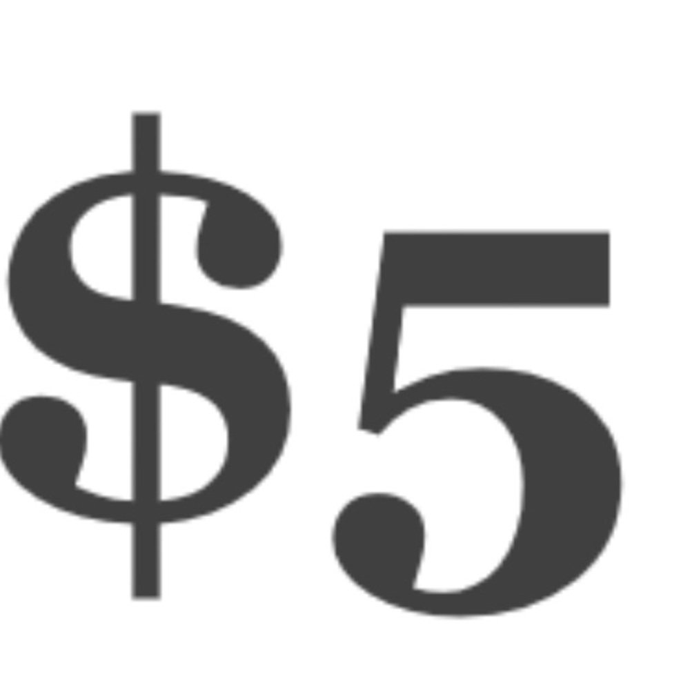 $5 Unlisted Item